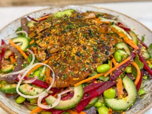 Teriyaki Salmon Salad