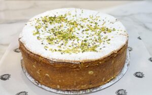Baked Ricotta Pistachio Cake