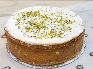 Baked Ricotta Pistachio Cake